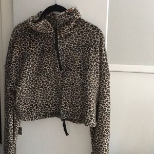 Urban outfitters cropped half-zip